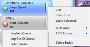 communicator buddy ACD Actions