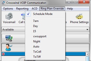 Communicator RPO Window